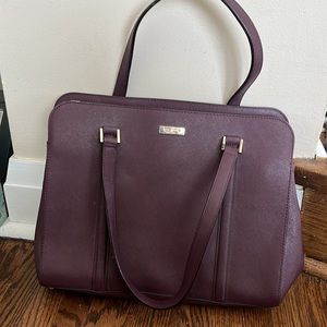 Kate Spade Deep Wine Coloured Purse Tote Bag